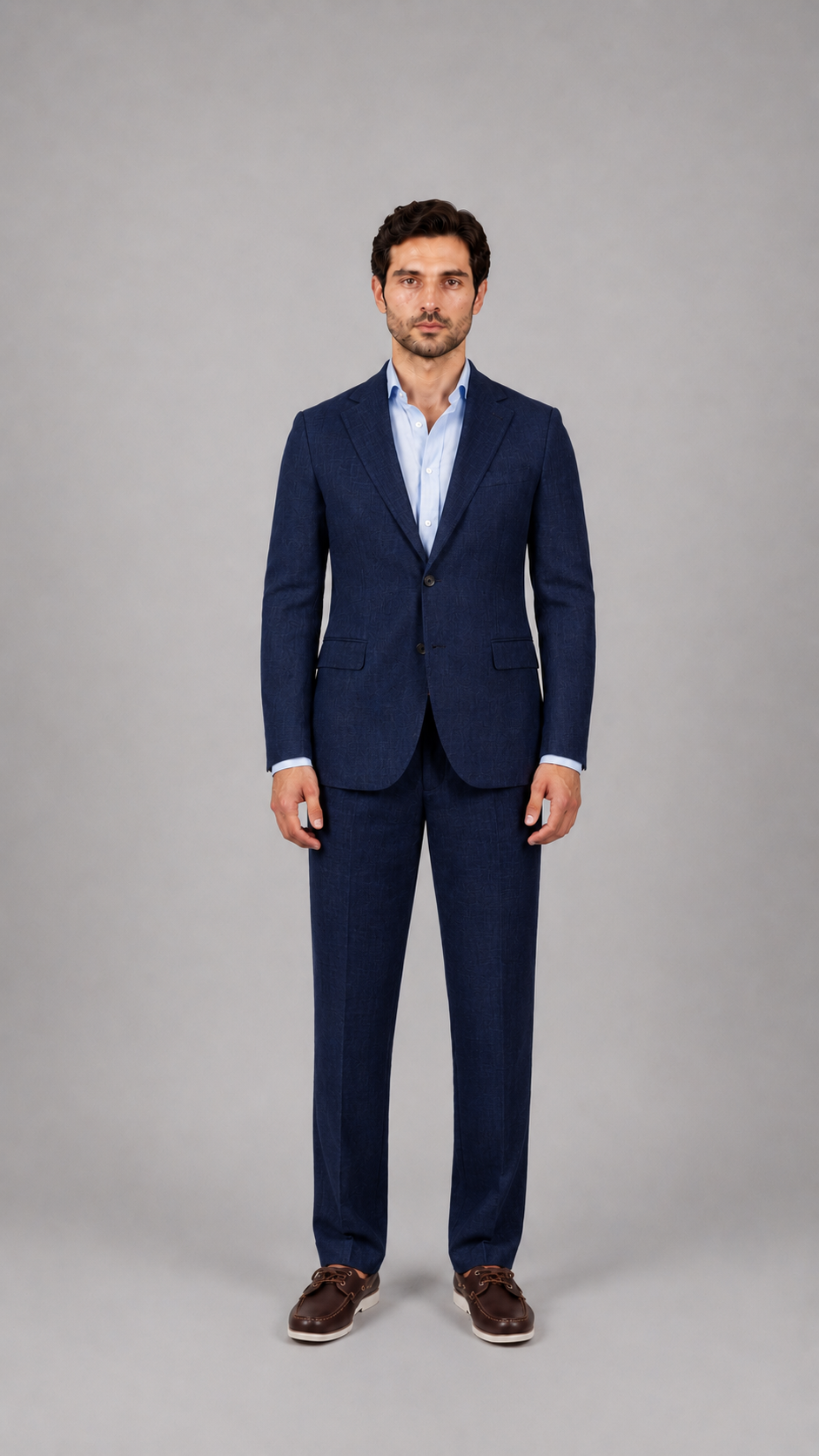 Abito in Lino Uomo “Leopardi” – Eleganza Estiva e Raffinatezza Naturale